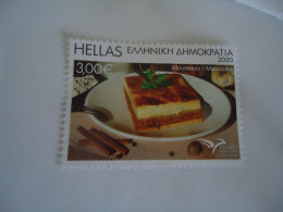 GREECE MNH NO GUM STAMPS 2020 FOOD MUSSAKAS 3 EURO - Other & Unclassified
