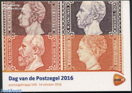 Netherlands 2016 Stamp Day, Presentation Pack 549, Mint NH, Stamp Day - Stamps On Stamps - Ungebraucht