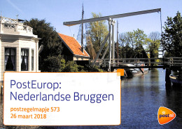 Netherlands 2018 Europa, Bridges, Presentation Pack 573, Mint NH, History - Europa (cept) - Art - Bridges And Tunnels - Nuovi
