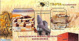 Türkiye 2018 Troje, World Heritage S/s, Mint NH, History - Nature - Archaeology - Unesco - World Heritage - Horses - Andere & Zonder Classificatie