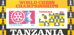 Tanzania 1986 Chess, Rotary S/s, Imperforated, Mint NH, Sport - Various - Chess - Rotary - Schaken