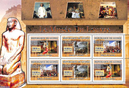 Guinea, Republic 2007 Louvre Museum M/s, Mint NH, Art - Museums - Paintings - Sculpture - Musea