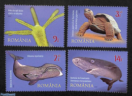 Romania 2023 Champions Of A Long Life 4v, Mint NH, Nature - Animals (others & Mixed) - Fish - Reptiles - Sea Mammals -.. - Nuevos