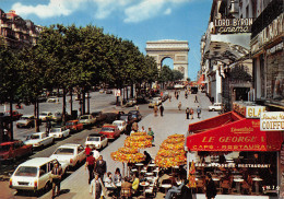 75-PARIS ARC DE TRIOMPHE ET LES CHAMPS ELYSEES-N°4152-D/0331 - Arc De Triomphe