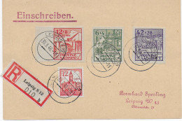 SBZ: Einschreiben Leipzig 1946, Philatelistisch, Rückseite Blanko - Cartas & Documentos