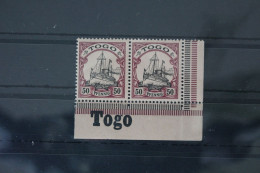Deutsche Kolonien Togo 14 Postfrisch Als Streifen Mit Landesnamen #WN105 - Togo