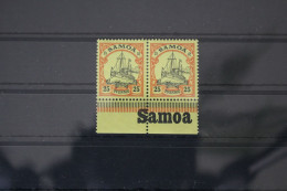 Deutsche Kolonien Samoa 11 Postfrisch Als Streifen Mit Landesnamen #WN075 - Samoa