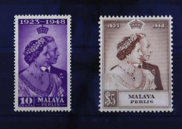 Malaiische Staaten Perlis, 1948, 1 - 2, Postfrisch - Autres - Asie