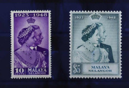Malaiische Staaten Selangor, 1948, 51 - 52, Postfrisch - Sonstige - Asien