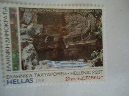 GREECE MNH NO GUM STAMPS 2018 POSTCARDS 2 EYRO UNIONS DODECANISSA - Andere & Zonder Classificatie