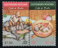 MEXICO 2018 STONE SOUP Mexican Dish Issue, Ltd. Ed. Stamp Pair, Mint NH Unmounted - Mexico