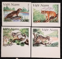 Vietnam Viet Nam MNH Imperf Stamps 1997 : Animals In Cat Ba National Park / Civet / Otter / Squirrel / Wild Cat (Ms753) - Vietnam