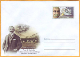 2013 Moldova  Moldavie  Moldau  Pierre De Coubertin. Olympic Games. 150 Years. Organizer. - Moldavië