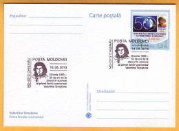 2013 Moldova Moldavie  50 Years Of Valentina Tereshkova. Special Cancellations. Personalized Postage Stamp - Moldova