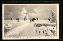 AK Feldberg I. Taunus, Skifahrer Auf Kräutenbach Wiese  - Taunus