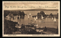 AK Berlin-Kladow, Dampferstation Mit Blick Auf Insel Imchen  - Spandau