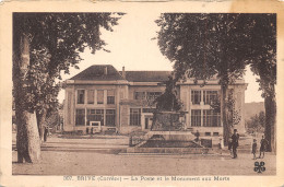 19-BRIVE LA GAILLARDE-LA POSTE ET LE MONUMENT AUX MORTS-N T6019-F/0129 - Brive La Gaillarde