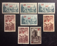 555S(1) Mineurs Vincennes Saint Malo 489 Neuf **(1) *(1) Obl.(1) 491 * 492 **(2) *(1) - Unused Stamps