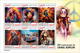 Djibouti 2023 Music Janis Joplin S202403 - Djibouti (1977-...)