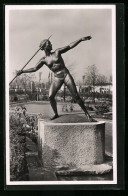 AK Essen /Ruhr, Reichsgartenschau 1938, Statue Speerwerferin  - Expositions