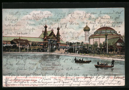 AK Düsseldorf, Kunst- U. Gartenbau-Ausstellung 1904, Arena Und Panorama Im Vergnügungspark  - Expositions