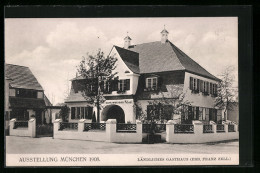 AK München, Ausstellung 1908, Ländliches Gasthaus, Franz Zell  - Expositions