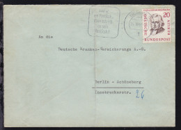 Berühmte Männer 20 Pfg. Auf Brief Ab Berlin 24.10.62 Nach Berlin-Schöneberg, - Autres & Non Classés