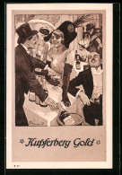 Künstler-AK Ernst Heilemann: Reklame Für Kupferberg Gold, Feiernde Beim Maskenball  - Vines