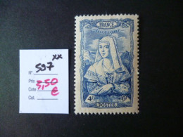 Timbre France Neuf ** 1942  N° 597 Cote 3 50 € - Neufs