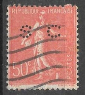739	N°	199	Perforé	-	SC 23	-	SOCIETE CHIMIQUE DES USINES DU RHONE - Used Stamps