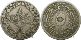 Égypte - Empire Ottoman - Abdulhamid II - 5/10 Qirsh AH1293/13 (1887) - TB+/VF35 - Mon6404 - Egipto