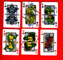 JEU De Cartes, TORTUES NINJA, 12 Cartes - 32 Cartas