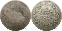 Égypte - Empire Ottoman - Abdulhamid II - 2 Qirsh AH1293/11 (1885) - TB-/F15 - Mon6405 - Egitto