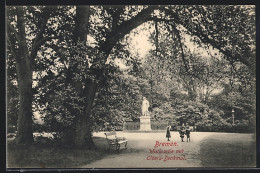 AK Bremen, Wallpartie Mit Olbers-Denkmal  - Bremen