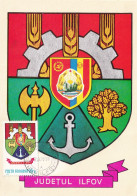 A24694 - JUDETUL  ILFOV  POSTCARD MAXIMUM CARD  Romania - Cartes-maximum (CM)