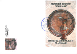 Azerbaijan 2017 FDC First Day Cover Book “Azerbaijan”. Metal Engravement. Copper Utensils - Azerbaijan