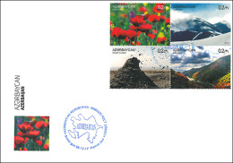 Azerbaijan 2017 FDC First Day Cover Book “Azerbaijan”. Nature 2 - Azerbaïdjan