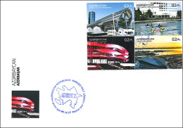 Azerbaijan 2017 FDC First Day Cover Book “Azerbaijan”. Sporting Facilities 2 - Azerbaiján