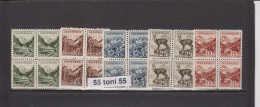 1940, LANDSCAPES,  Michel- 71/75  5v.- MNH  Block Of Four SLOVAKIA - Neufs