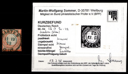 Deutsches Reich 18 Gestempelt Kurzbefund Sommer BPP #HG571 - Andere & Zonder Classificatie