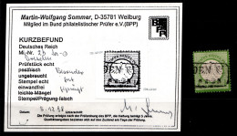 Deutsches Reich 2b Gestempelt Kurzbefund Sommer BPP #HG574 - Sonstige & Ohne Zuordnung