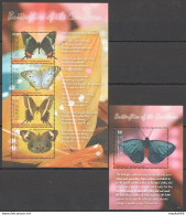 Pk284 2009 Dominica Butterflies  Fauna Insects Kb+Bl Mnh - Vlinders