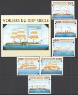 B1099 1997 Guinea Transport Sailing Ships & Boats 1Bl+1Set Mnh - Schiffe