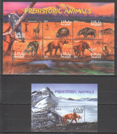 B1202 Maldives Fauna Prehistoric Animals Dinosaurs 1Bl+1Kb Mnh - Prehistorisch