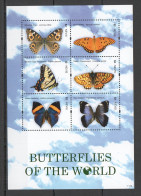 B1239 2011 Nevis Butterflies Of The World Flora & Fauna Kb Mnh - Vlinders