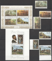 B1072 Rsa South Africa Art Paintings 2Set+2Bl Mnh - Other & Unclassified