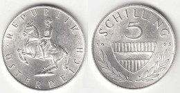 Österreich - Austria 5 Schilling SILBER - Münze 1965    (31743 - Oostenrijk