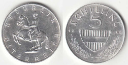 Österreich - Austria 5 Schilling SILBER - Münze 1966    (31744 - Oostenrijk
