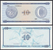 Kuba - Cuba 10 Peso Foreign Exchange Certificates 1985 Pick FX14 UNC (1)  (28792 - Altri – America