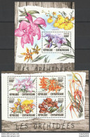 Ca024 2016 Central Africa Nature Flowers Orchids Les Orchidees Kb+Bl Mnh - Orchids